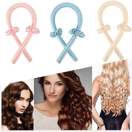 Heatless Hair Curlers - Get beautiful curls without heat - Black
